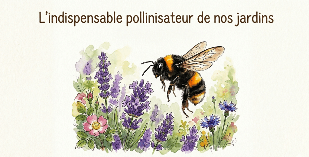 Découvrons le bourdon, l’indispensable pollinisateur de nos&nbsp;jardins.