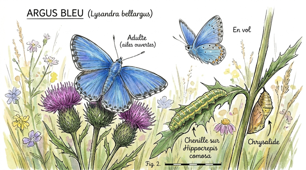 Découvrons l’Argus bleu.